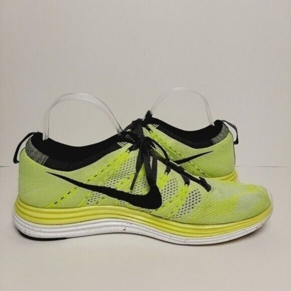 NIKE Flyknit Lunar1+ Volt Marathon Athletic Shoes Men's Sz 10 - Picture 8 of 12